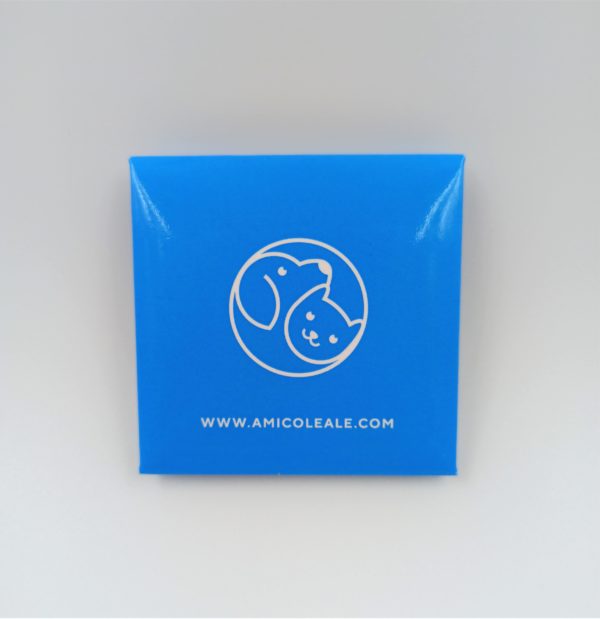 Ciondolo in acciaio tondo QR Code Amico Leale - immagine 3