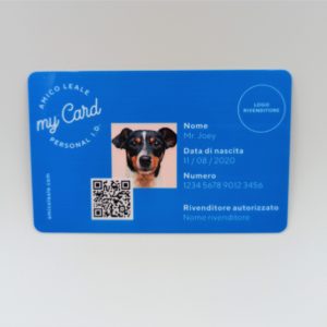My Card personalizzata QR Code Amico Leale